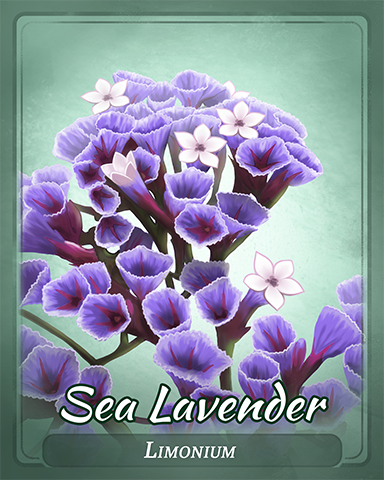 Sea Lavender Badge - Jet Set Solitaire