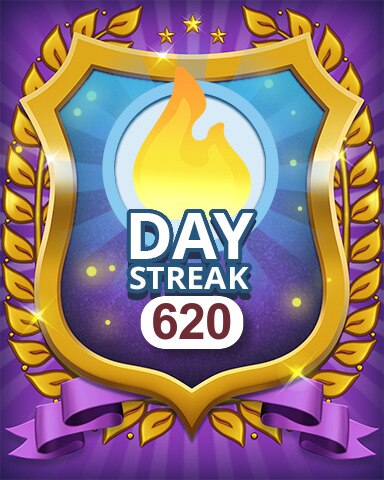 Daily Streak 620 Badge - Pogo™ Daily Sudoku Daily Streak 620 Badge - Pogo™ Daily Sudoku