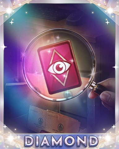 Reveal The Card Diamond Badge - Claire Hart: Secret In The Shadows