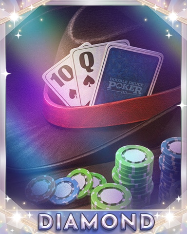 Poker Attire Diamond Badge - Double Deuce Poker HD