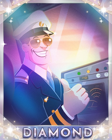 Cool Captain Diamond Badge - First Class Solitaire HD
