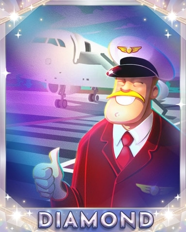 Thumbs Up For Take Off Diamond Badge - First Class Solitaire HD