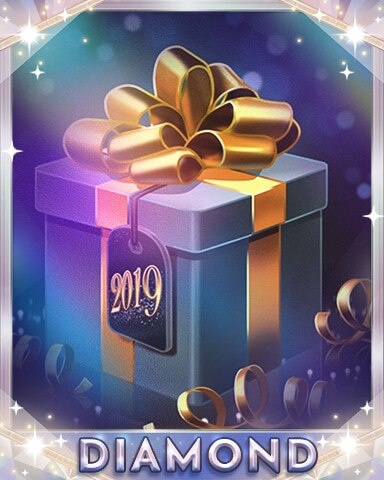 Golden Giftbox Diamond Badge - First Class Solitaire HD