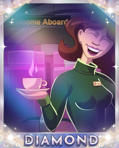 A Welcome Tea Diamond Badge - First Class Solitaire HD