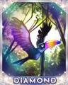 Rainbow Beak Diamond Badge - Jungle Gin HD