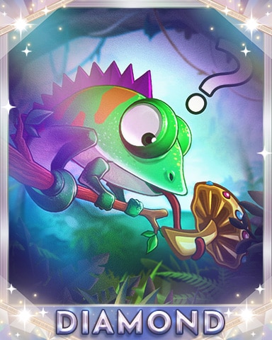 Confused Chameleon Diamond Badge - Jungle Gin HD