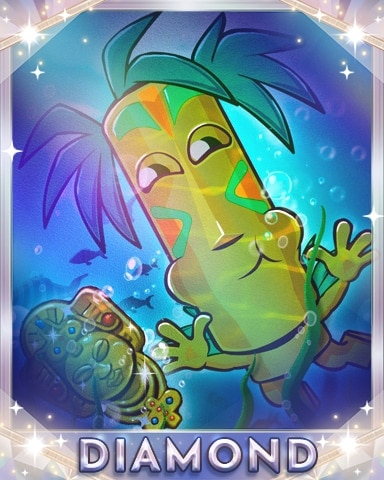 Underwater Treasure Hunt Diamond Badge - Jungle Gin HD