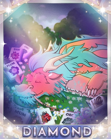 Sleeping Dragon Diamond Badge - Mahjong Garden HD