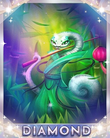 Bamboo Snake Diamond Badge - Mahjong Garden HD Bamboo Snake Diamond Badge - Mahjong Garden HD
