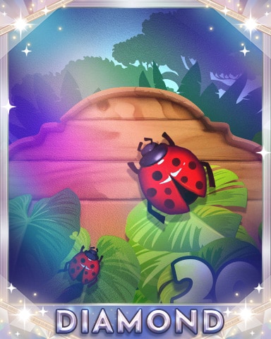 The Ladybug Diamond Badge - Mahjong Safari HD