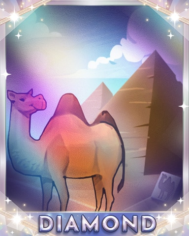 Giza Camel Diamond Badge - Mahjong Safari HD