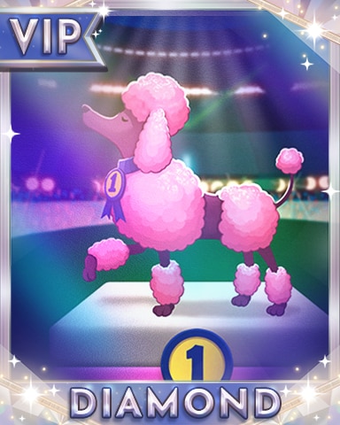 Prized Poodle Badge Diamond Badge - Mahjong Safari HD Prized Poodle Badge Diamond Badge - Mahjong Safari HD