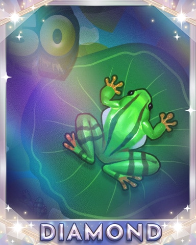 Leaf Frog Diamond Badge - Mahjong Safari HD
