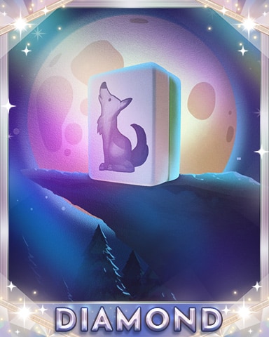 Howling Tile Diamond Badge - Mahjong Safari HD