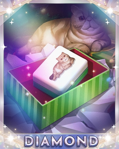 Kitty Gift Diamond Badge - Mahjong Safari HD