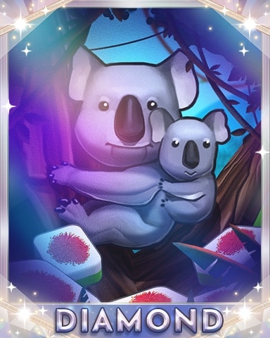 Koalas In The Trees Diamond Badge - Mahjong Safari HD