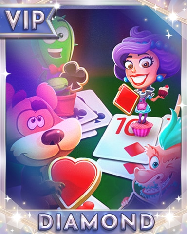 Bobbles At Play Diamond Badge - Pogo&trade; Addiction Solitaire HD