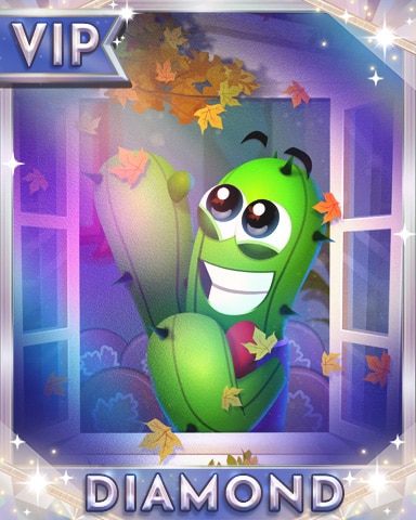 Cactus In Autumn Diamond Badge - Poppit! Bingo