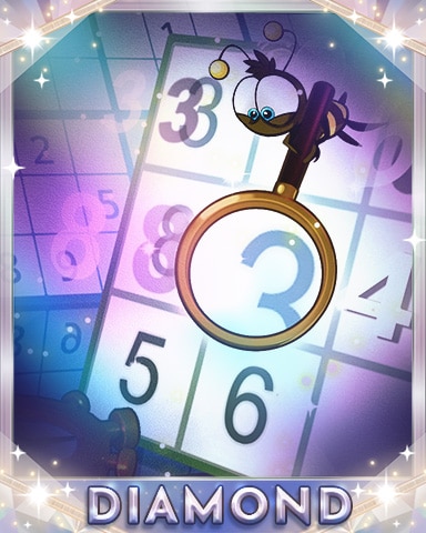 Magnified Wins Diamond Badge - Pogo Daily Sudoku