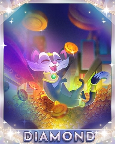 Luckiest Cat Diamond Badge - Pogo™ Slots