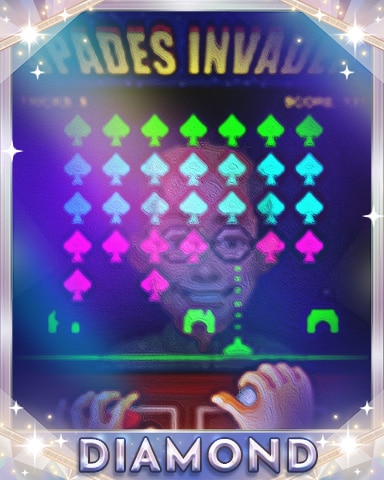Spades Invader Diamond Badge - Spades HD