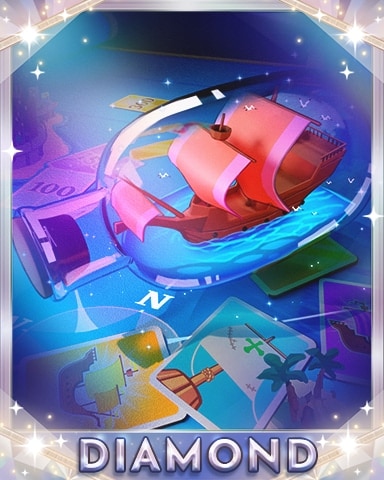 Bottle O' Treasure Diamond Badge - Thousand Island Solitaire HD Bottle O' Treasure Diamond Badge - Thousand Island Solitaire HD