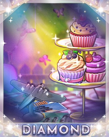 Cupcake Flyby Diamond Badge - World Class Solitaire HD