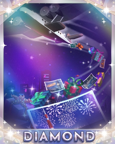 Soaring Like Santa Diamond Badge - World Class Solitaire HD