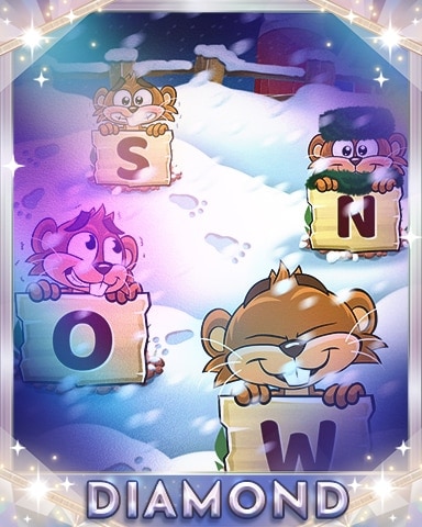 Snow Gophers Diamond Badge - Word Whomp HD