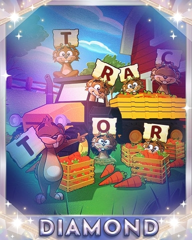 Spelling Tractor Diamond Badge - Word Whomp HD Spelling Tractor Diamond Badge - Word Whomp HD