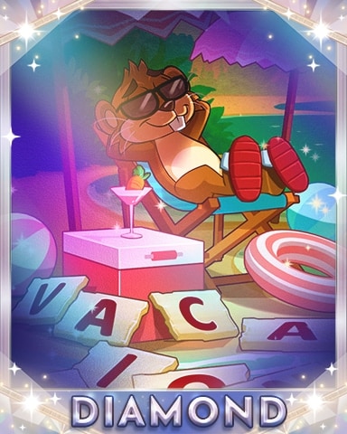 Vacation Spell Diamond Badge - Word Whomp HD Vacation Spell Diamond Badge - Word Whomp HD