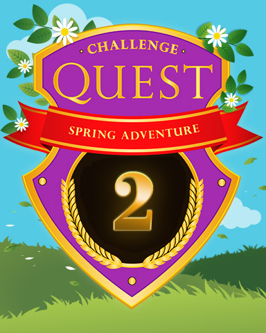 Spring Adventure Week 2 Badge - Slingo® Blast