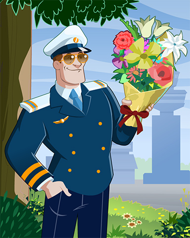 Captain Romance Badge - First Class Solitaire HD