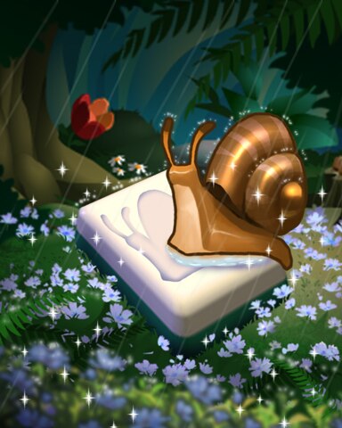 Snail Shower Badge - Mahjong Safari HD