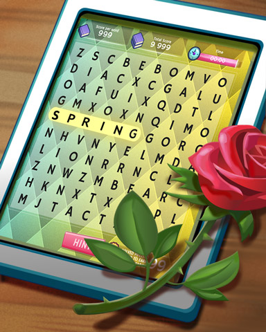 Rosy Words Badge - Word Search Daily HD