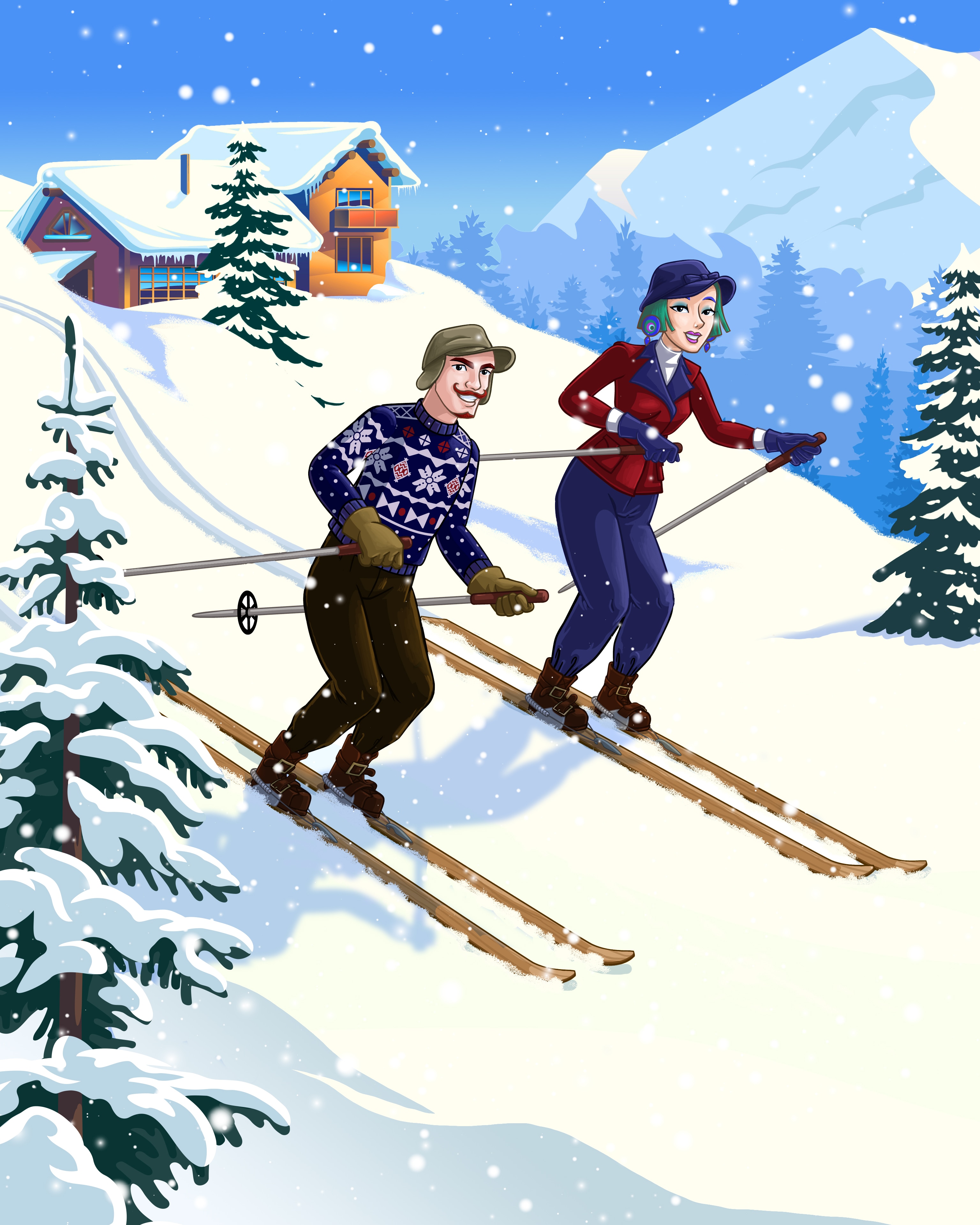 Winter Vacation For Two Badge - World Class Solitaire HD