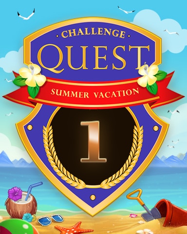 2020 Summer Vacation Week 1 Badge - Peggle Blast HD