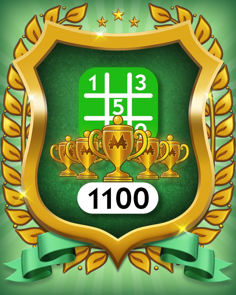 5-Trophy Easy 1100 Badge - MONOPOLY Sudoku