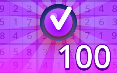 Expert 100 Badge - Pogo Daily Sudoku