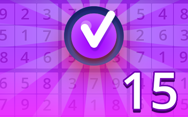 Expert 15 Badge - Pogo™ Daily Sudoku