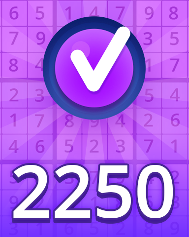 Expert 2250 Puzzles Badge - Pogo™ Daily Sudoku Expert 2250 Puzzles Badge - Pogo™ Daily Sudoku