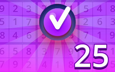 Expert 25 Badge - Pogo Daily Sudoku