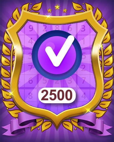 Expert 2500 Puzzles Badge - Pogo™ Daily Sudoku Expert 2500 Puzzles Badge - Pogo™ Daily Sudoku