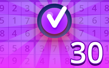 Expert 30 Badge - Pogo Daily Sudoku