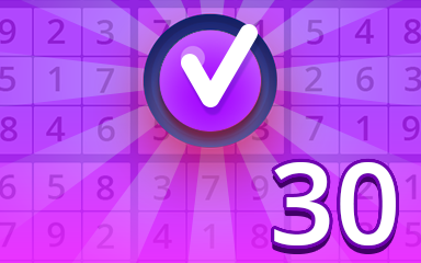 Expert 30 Badge - Pogo™ Daily Sudoku