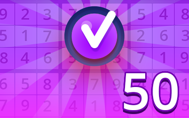 Expert 50 Badge - Pogo Daily Sudoku