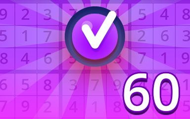 Expert 60 Badge - Pogo™ Daily Sudoku