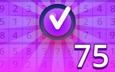 Expert 75 Badge - Pogo Daily Sudoku