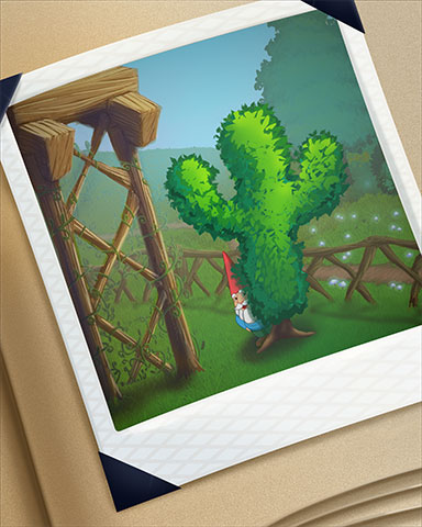 Garden Escape Cactus Badge - Solitaire Gardens