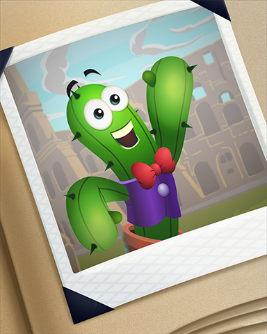 Colosseum Cactus Badge - Poppit! Bingo